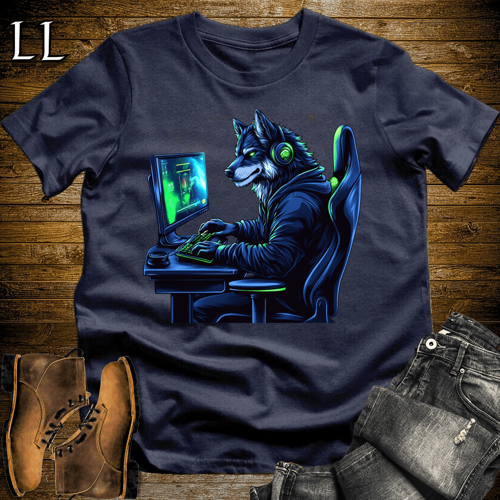 Party Animal Gaming Night Wolf - Navy - LegacyLayers