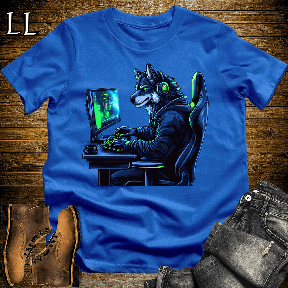 Party Animal Gaming Night Wolf - Royal - LegacyLayers