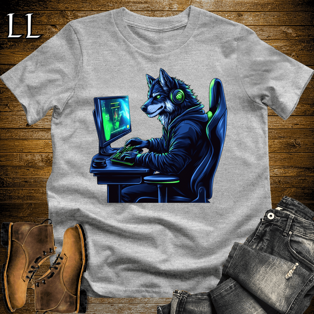 Party Animal Gaming Night Wolf - Sport Grey - LegacyLayers