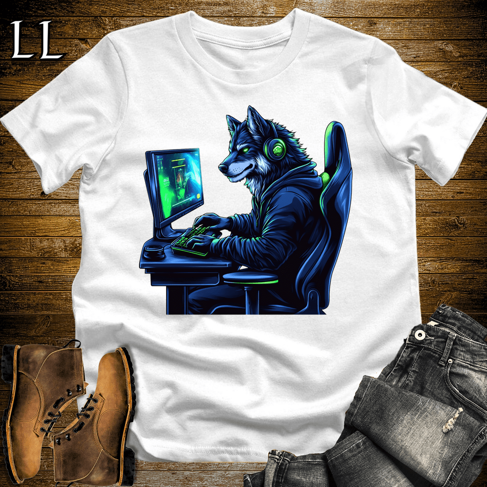 Party Animal Gaming Night Wolf - White - LegacyLayers