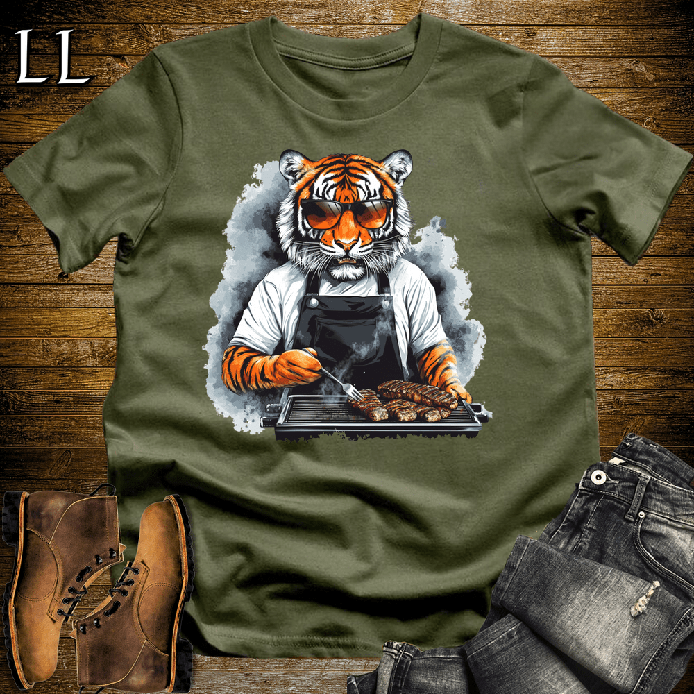 Party Animal Grill Tiger - Military Green - LegacyLayers