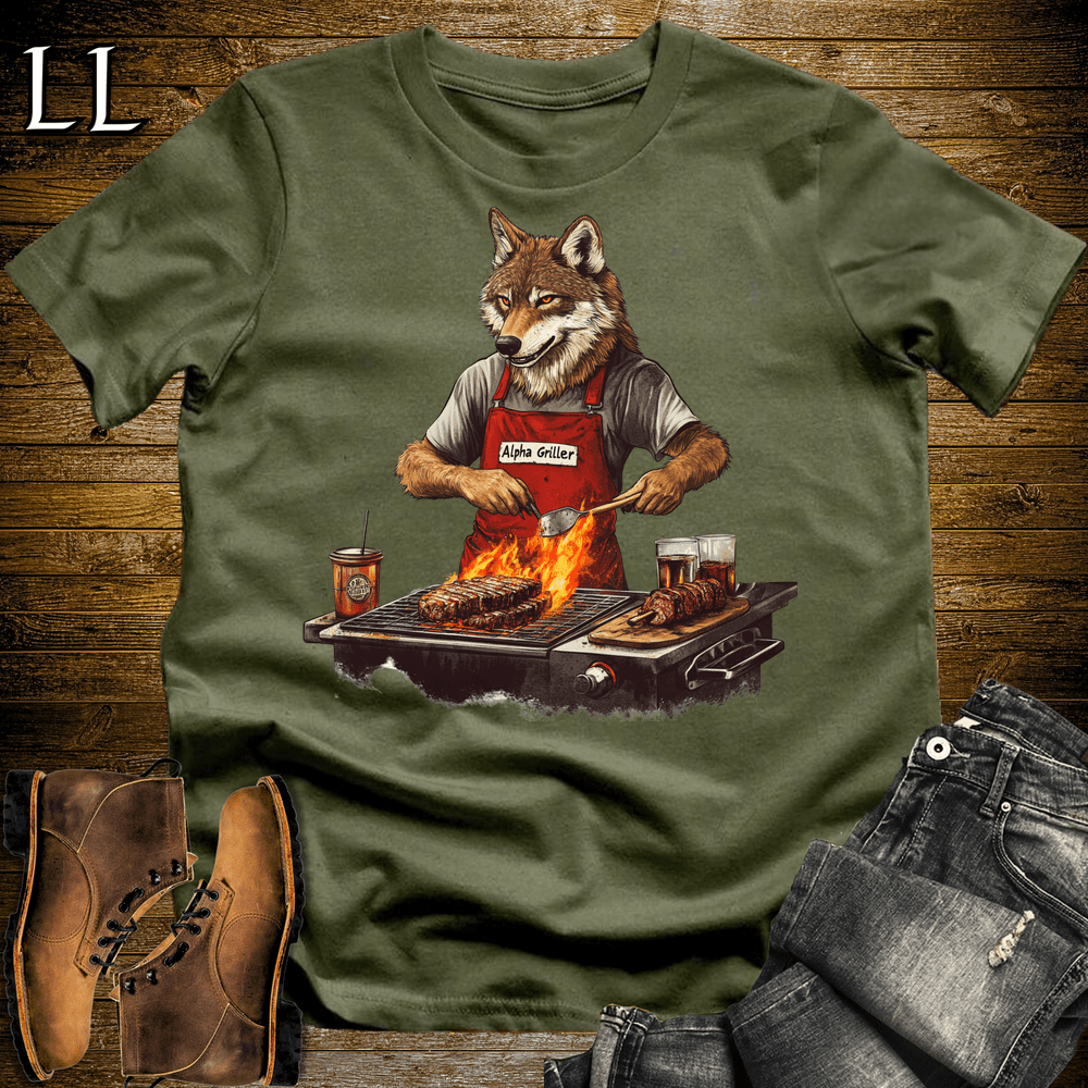 Party Animal Grill Wolf - Military Green - LegacyLayers
