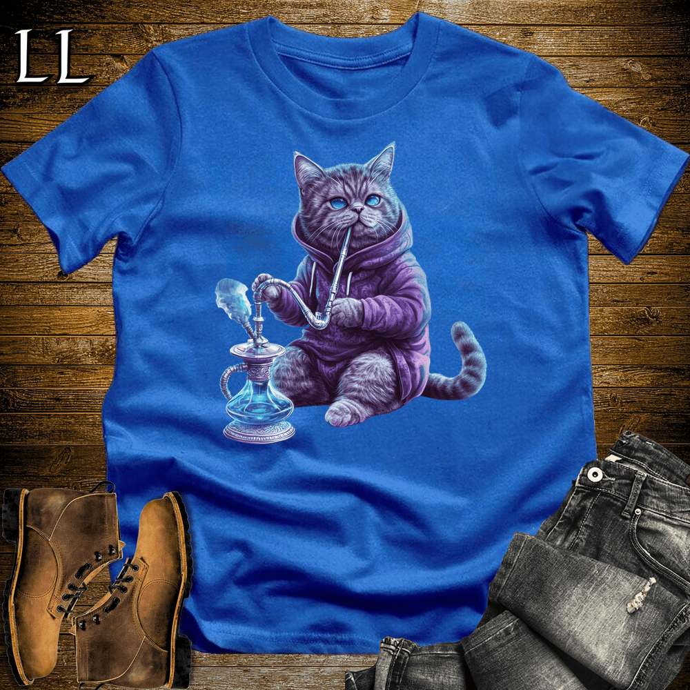 Party Animal Hookah Cat - Royal - LegacyLayers