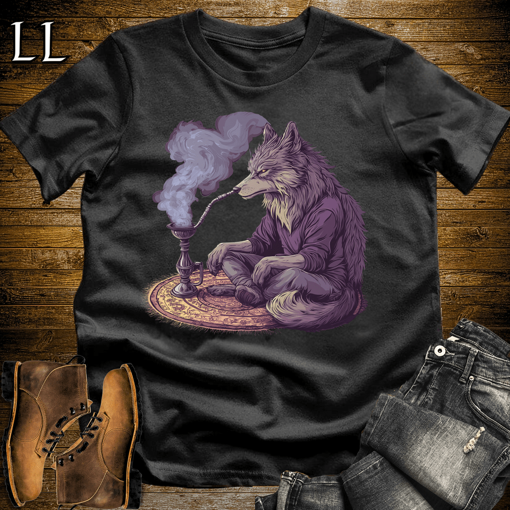 Party Animal Hookah Wolf - Black - LegacyLayers