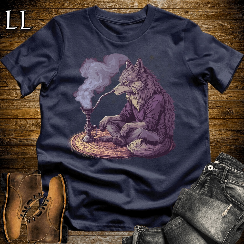 Party Animal Hookah Wolf - Navy - LegacyLayers