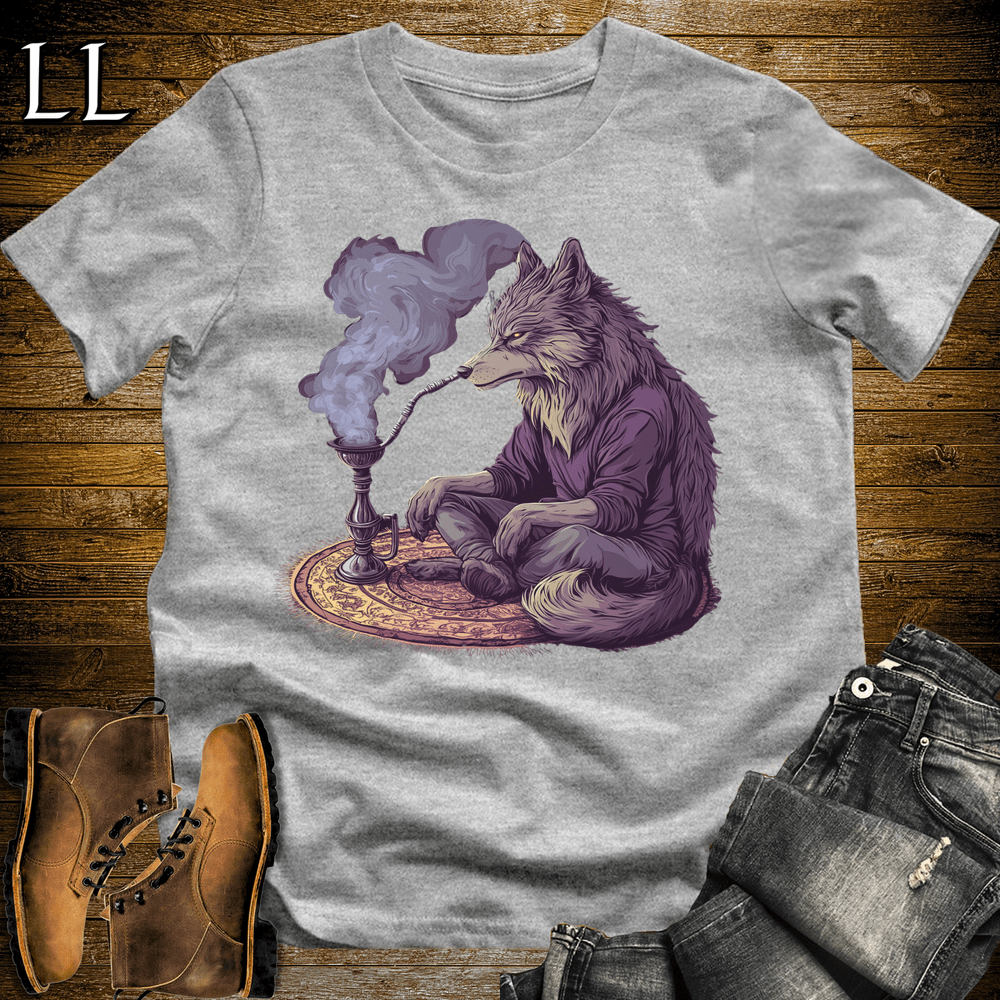 Party Animal Hookah Wolf - Sport Grey - LegacyLayers