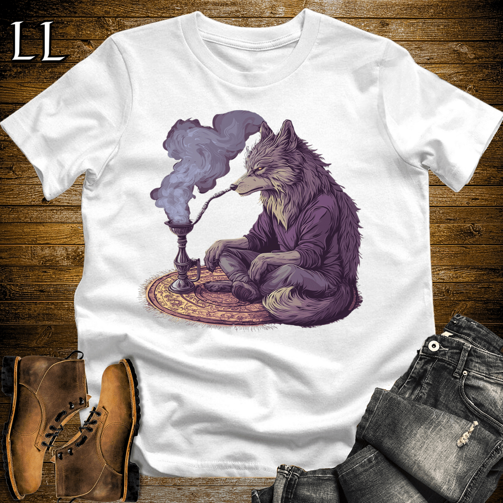 Party Animal Hookah Wolf - White - LegacyLayers