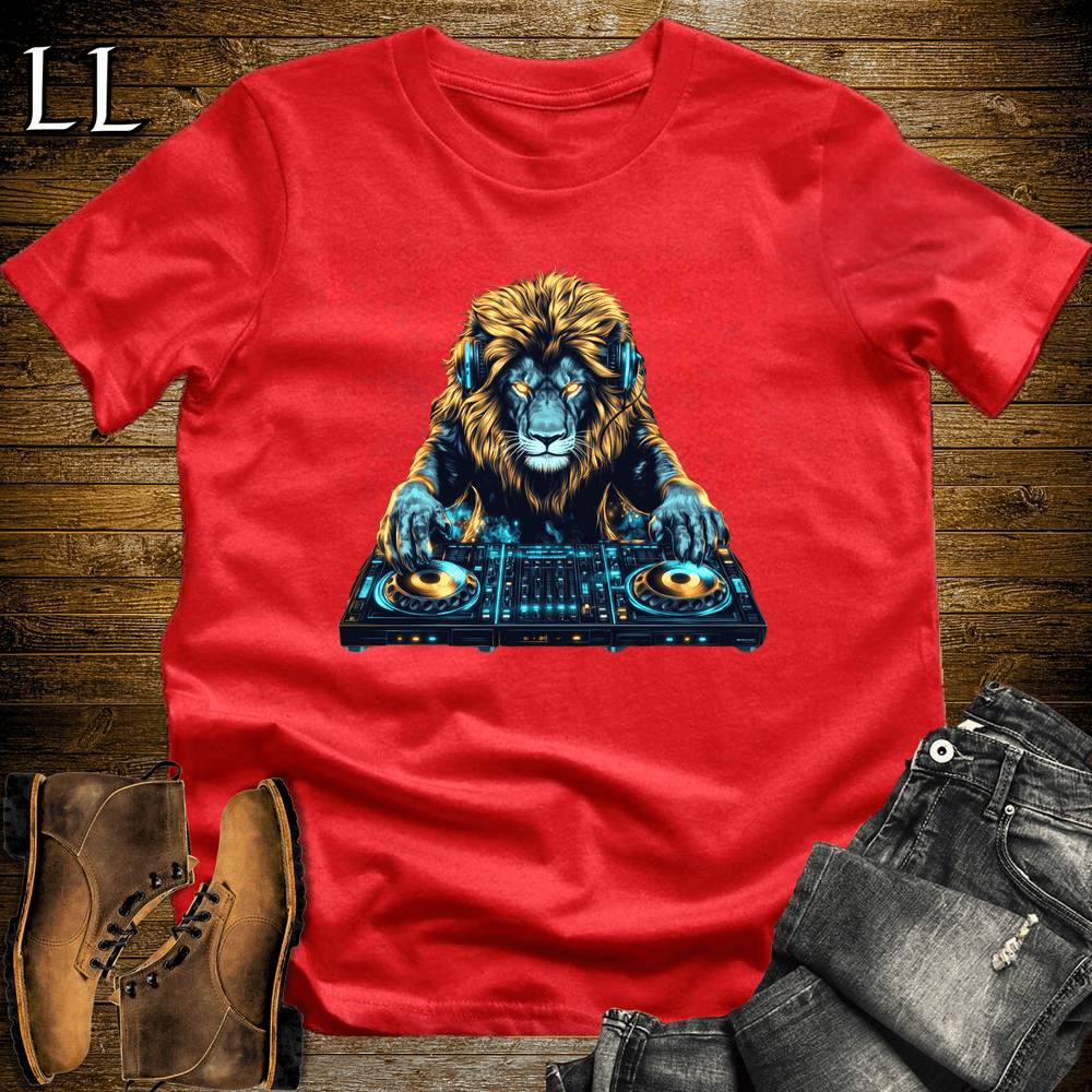 Party Animal Lion Dj - Red - LegacyLayers