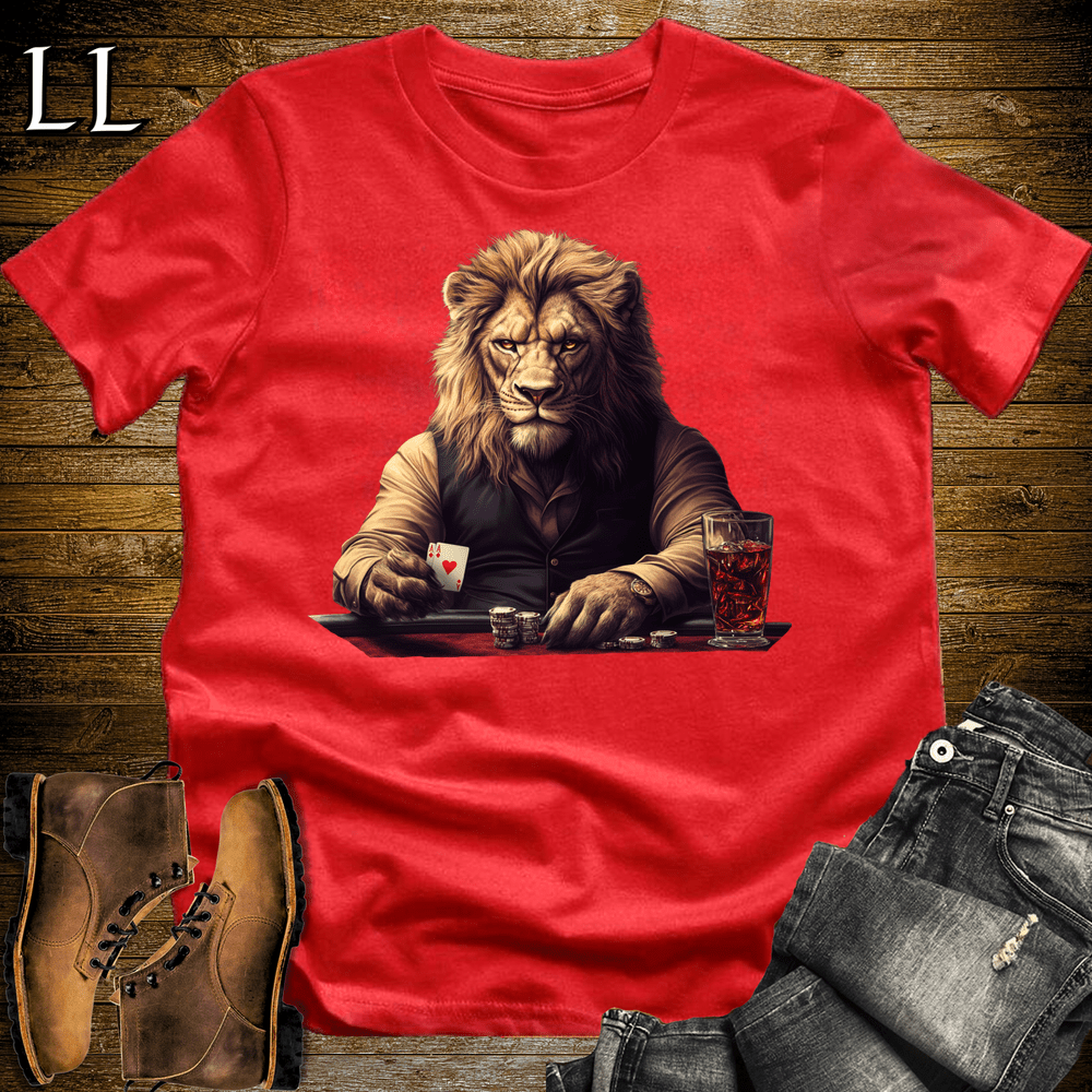 Party Animal Poker Lion - Red - LegacyLayers