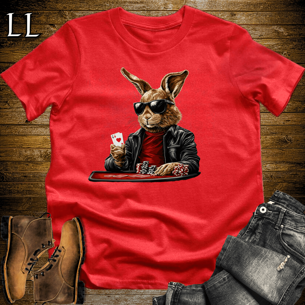 Party Animal Poker Rabbit - Red - LegacyLayers