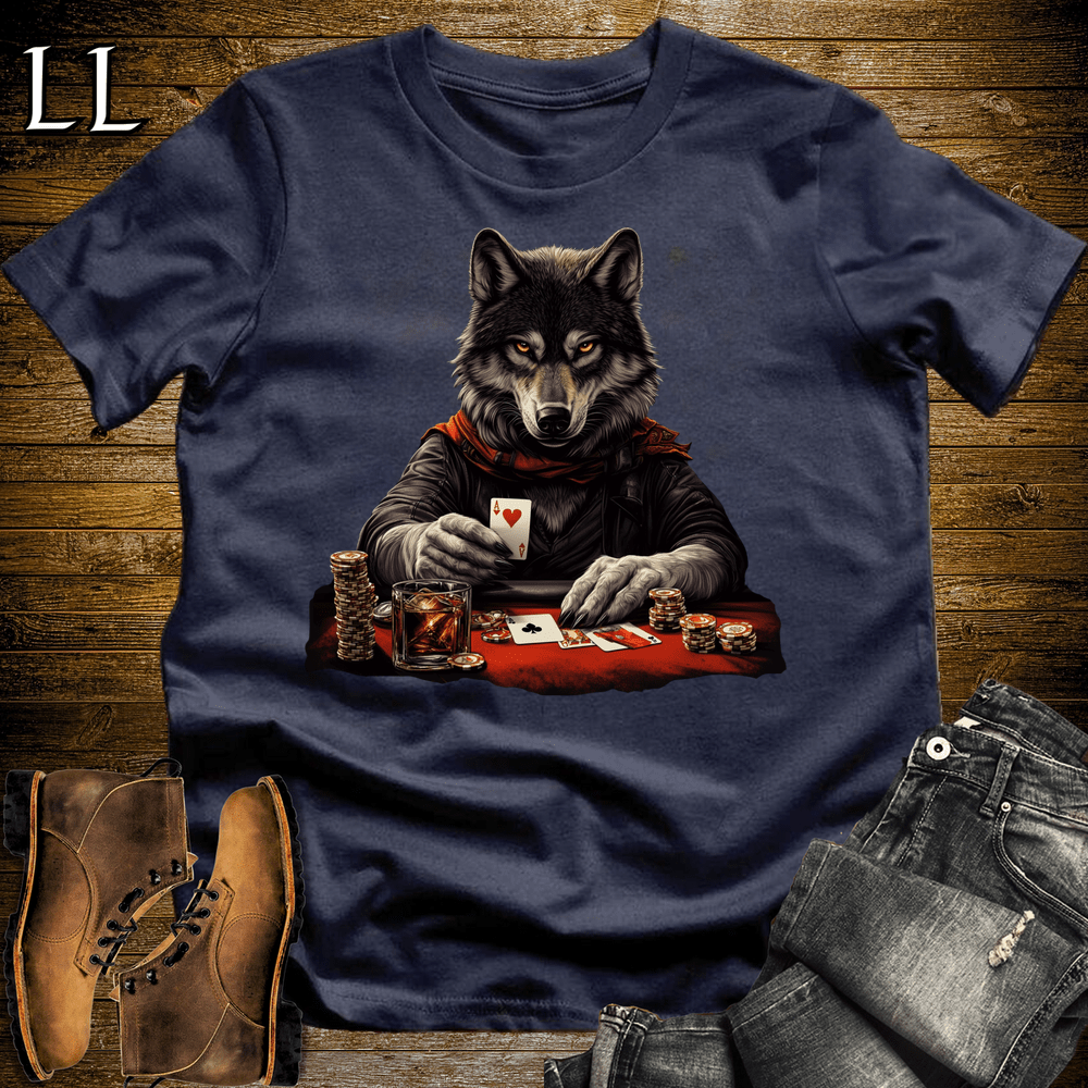 Party Animal Poker Wolf - Navy - LegacyLayers