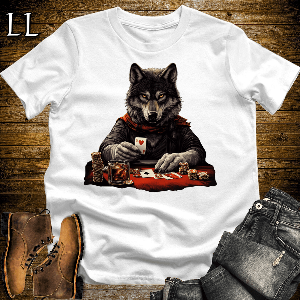 Party Animal Poker Wolf - White - LegacyLayers