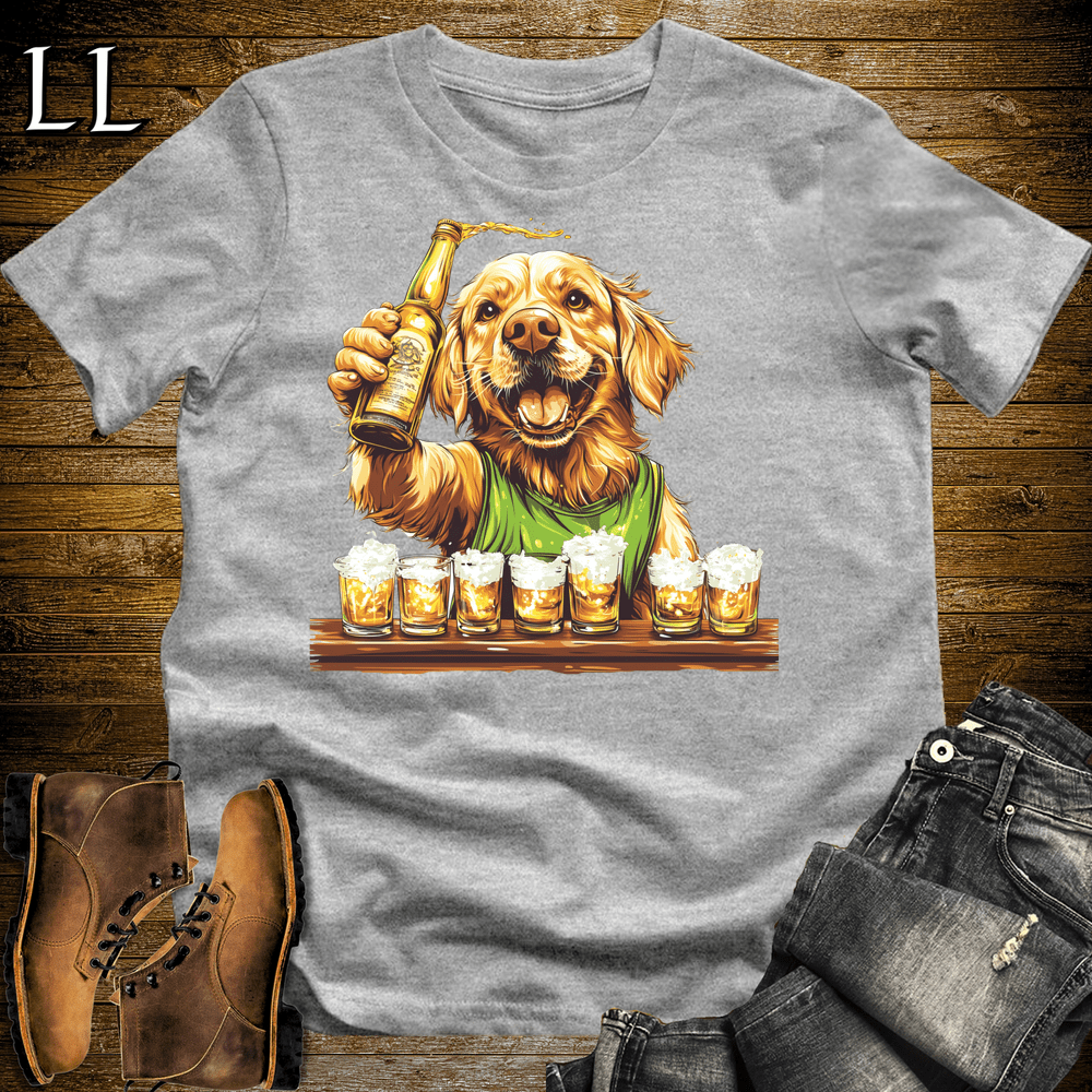 Party Animal Shots Dog - Sport Grey - LegacyLayers