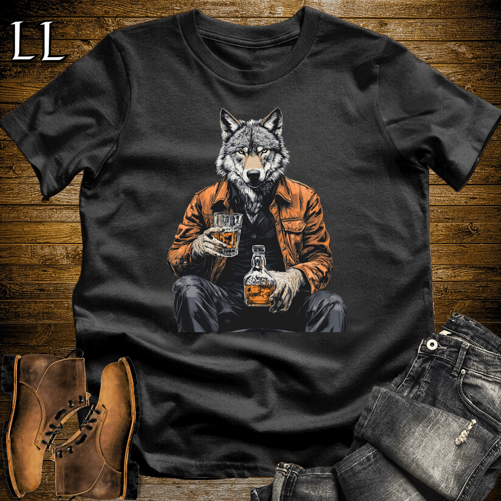 Party Animal Whiskey Wolf - Black - LegacyLayers