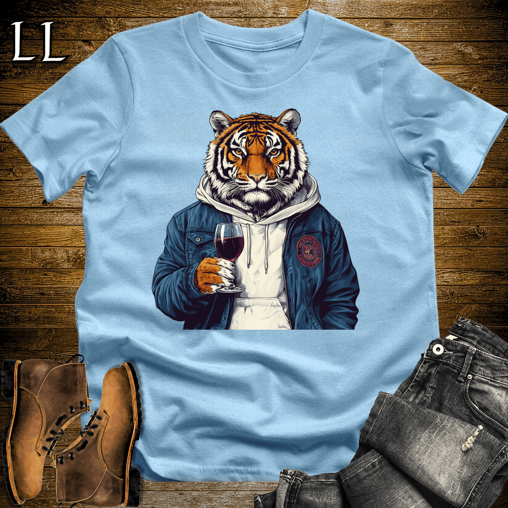 Party Animal Wine Tiger - Light Blue - LegacyLayers