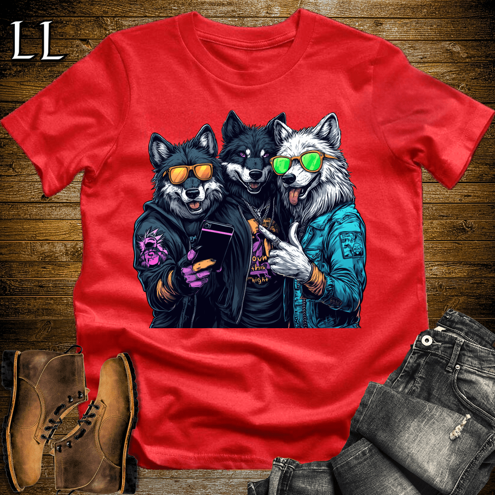 Party Animal Wolf Party Brothers - Red - LegacyLayers