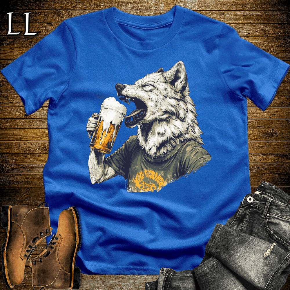 Party Animals Beer Chug Wolf - Royal - LegacyLayers