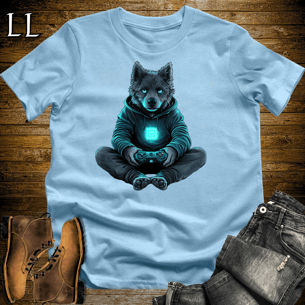 Party Animals Gaming Night Dog - Light Blue - LegacyLayers