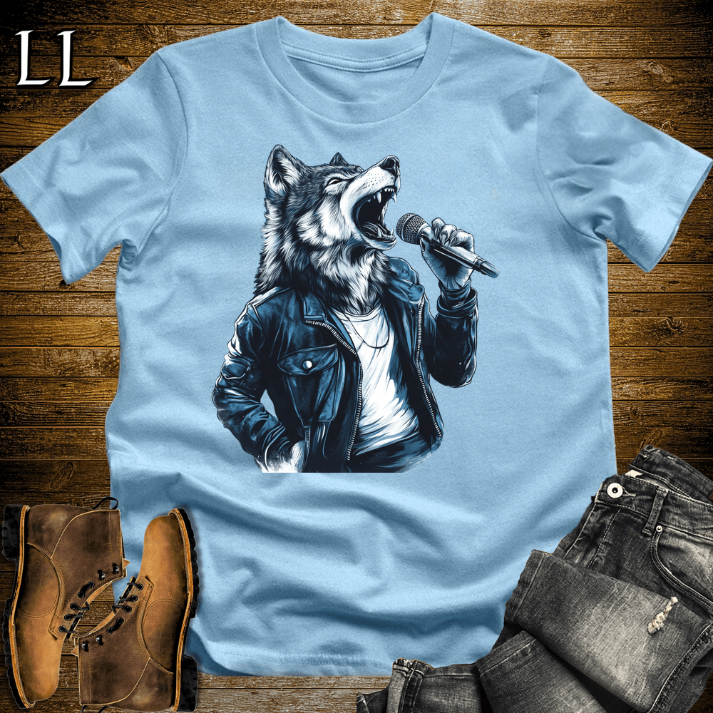 Party Animals Karaoke Wolf - Light Blue - LegacyLayers
