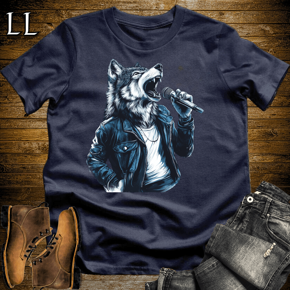 Party Animals Karaoke Wolf - Navy - LegacyLayers