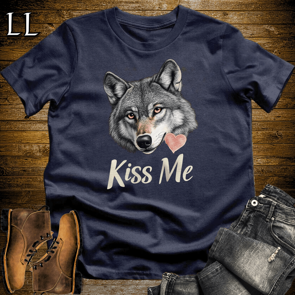 Party Animals Kiss Me Wolf - Navy - LegacyLayers