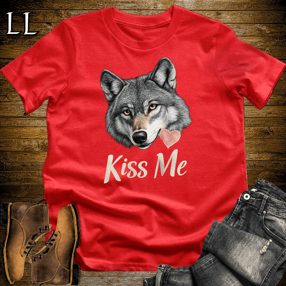 Party Animals Kiss Me Wolf - Red - LegacyLayers