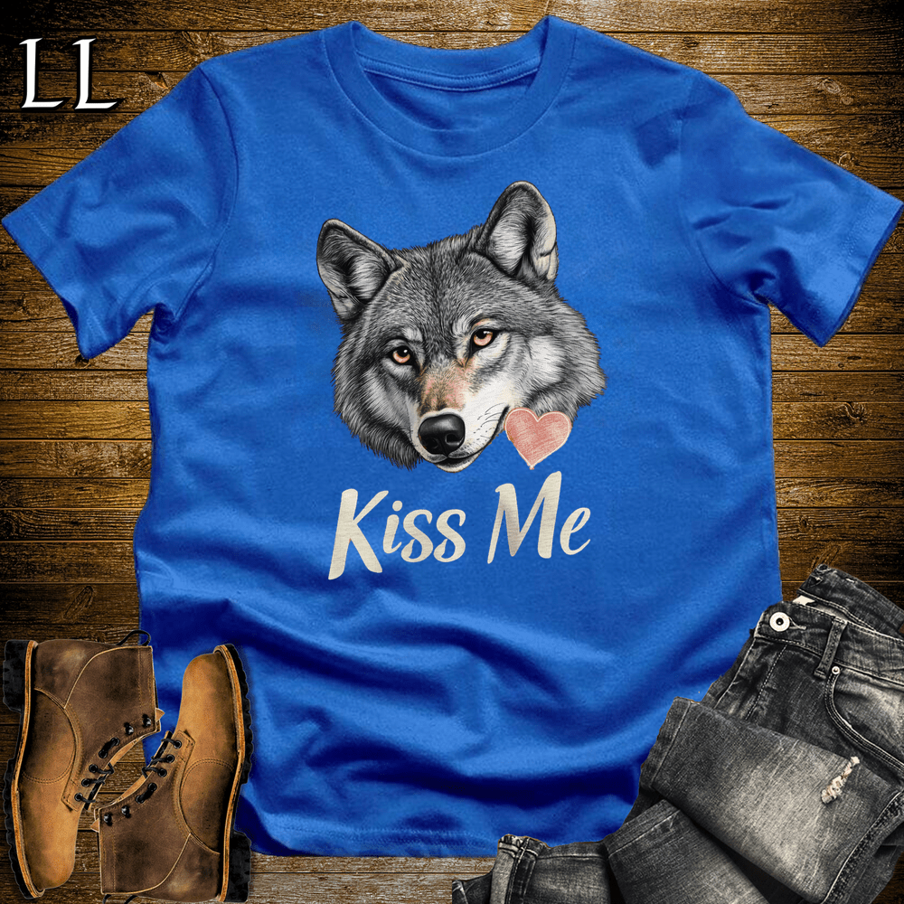 Party Animals Kiss Me Wolf - Royal - LegacyLayers