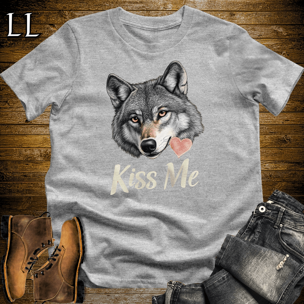 Party Animals Kiss Me Wolf - Sport Grey - LegacyLayers