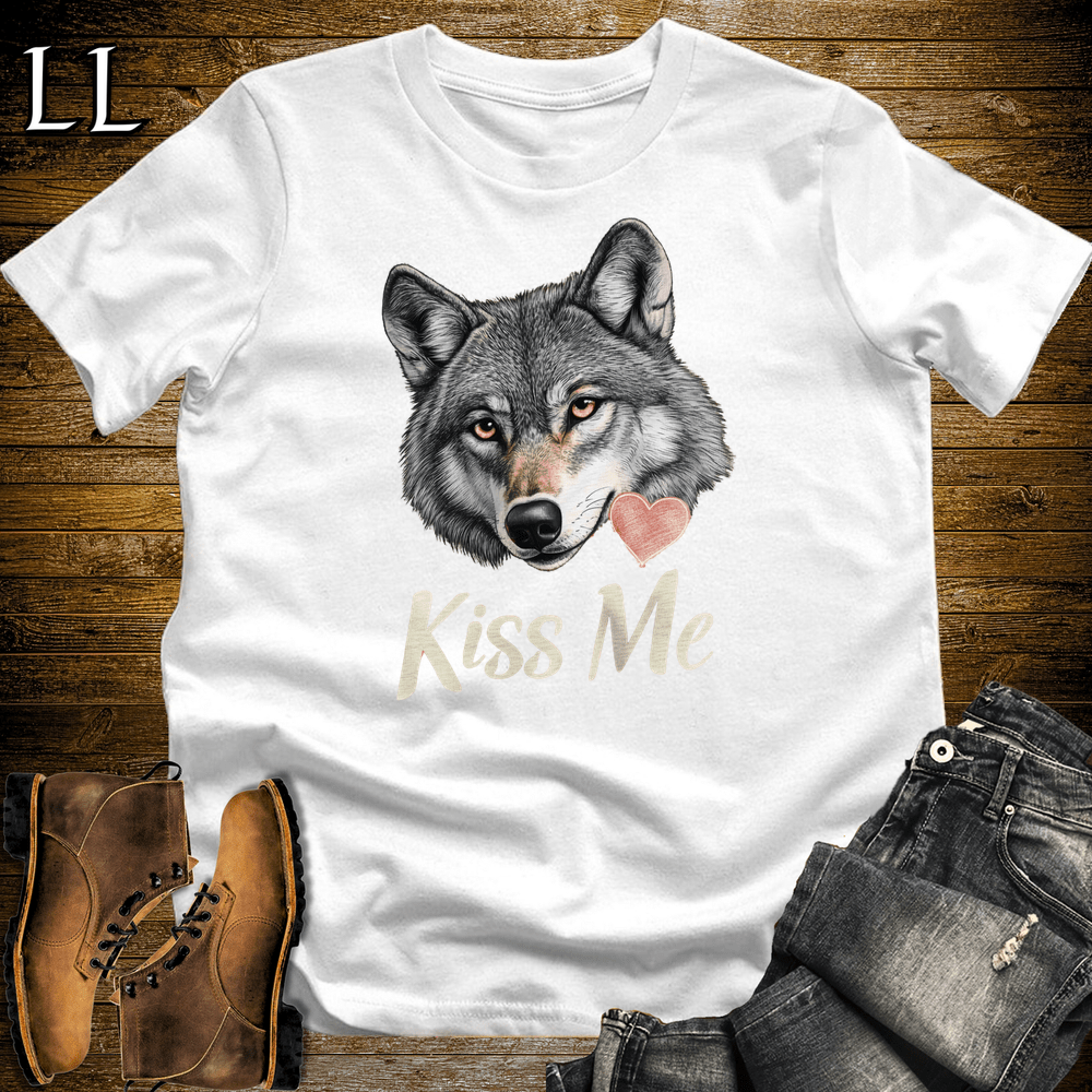 Party Animals Kiss Me Wolf - White - LegacyLayers