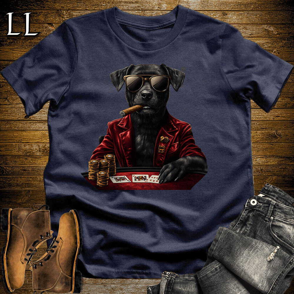 Party Animals Poker Night Dog - Navy - LegacyLayers