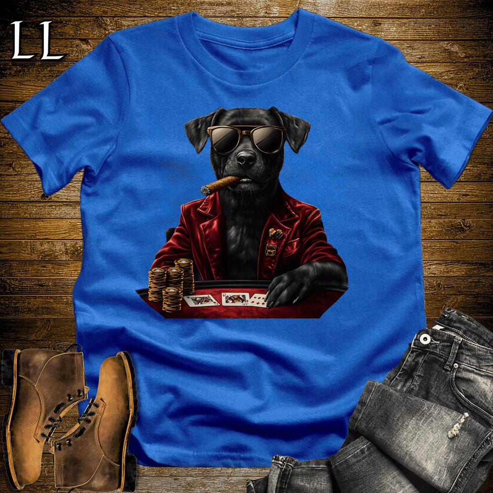 Party Animals Poker Night Dog - Royal - LegacyLayers