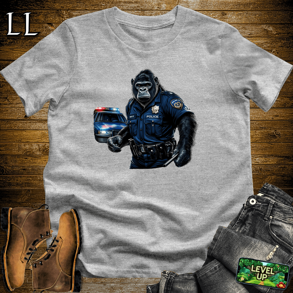 Police Officer Gorilla - Sport Grey - LegacyLayers