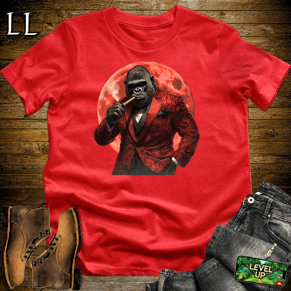 Red Moon Cigar Gorilla - Red - LegacyLayers