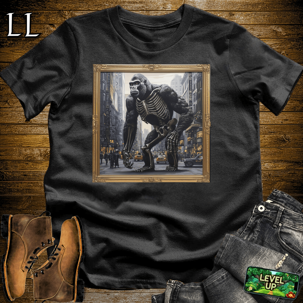 Skeleton Gorilla Art - Black - LegacyLayers