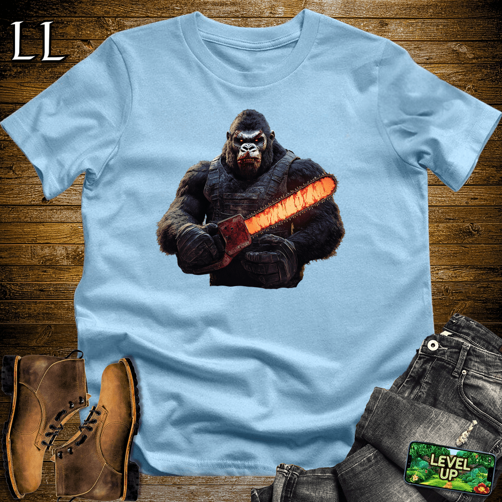 Texas Chainsaw Gorilla - Light Blue - LegacyLayers