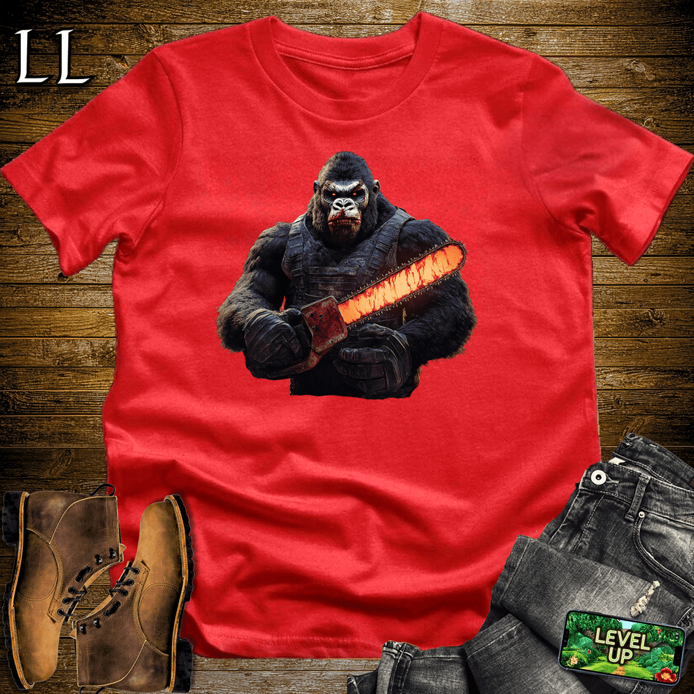 Texas Chainsaw Gorilla - Red - LegacyLayers