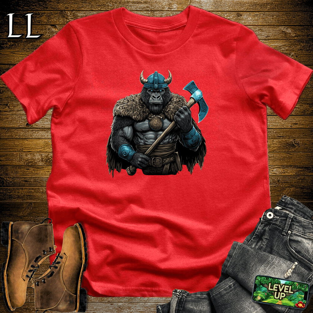 Viking Warrior Gorilla - Red - LegacyLayers