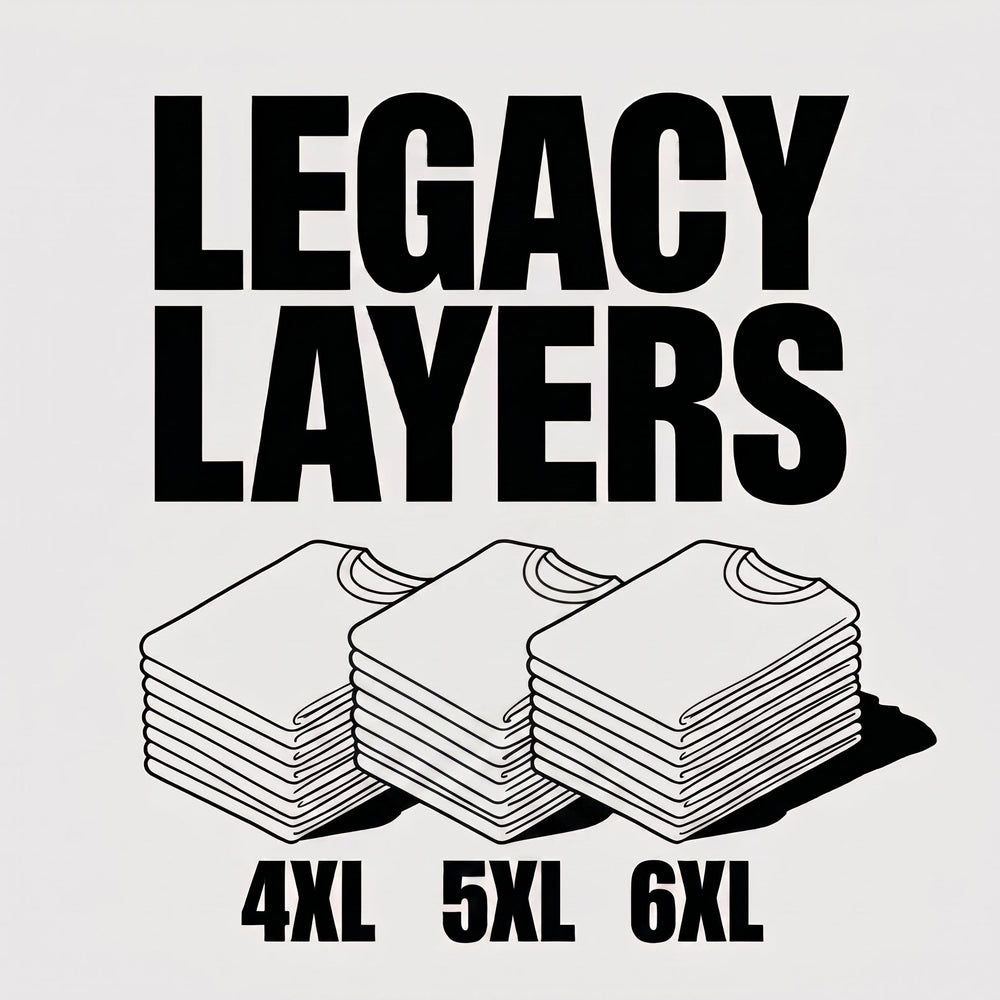 4XL, 5XL, and 6XL Sizes!