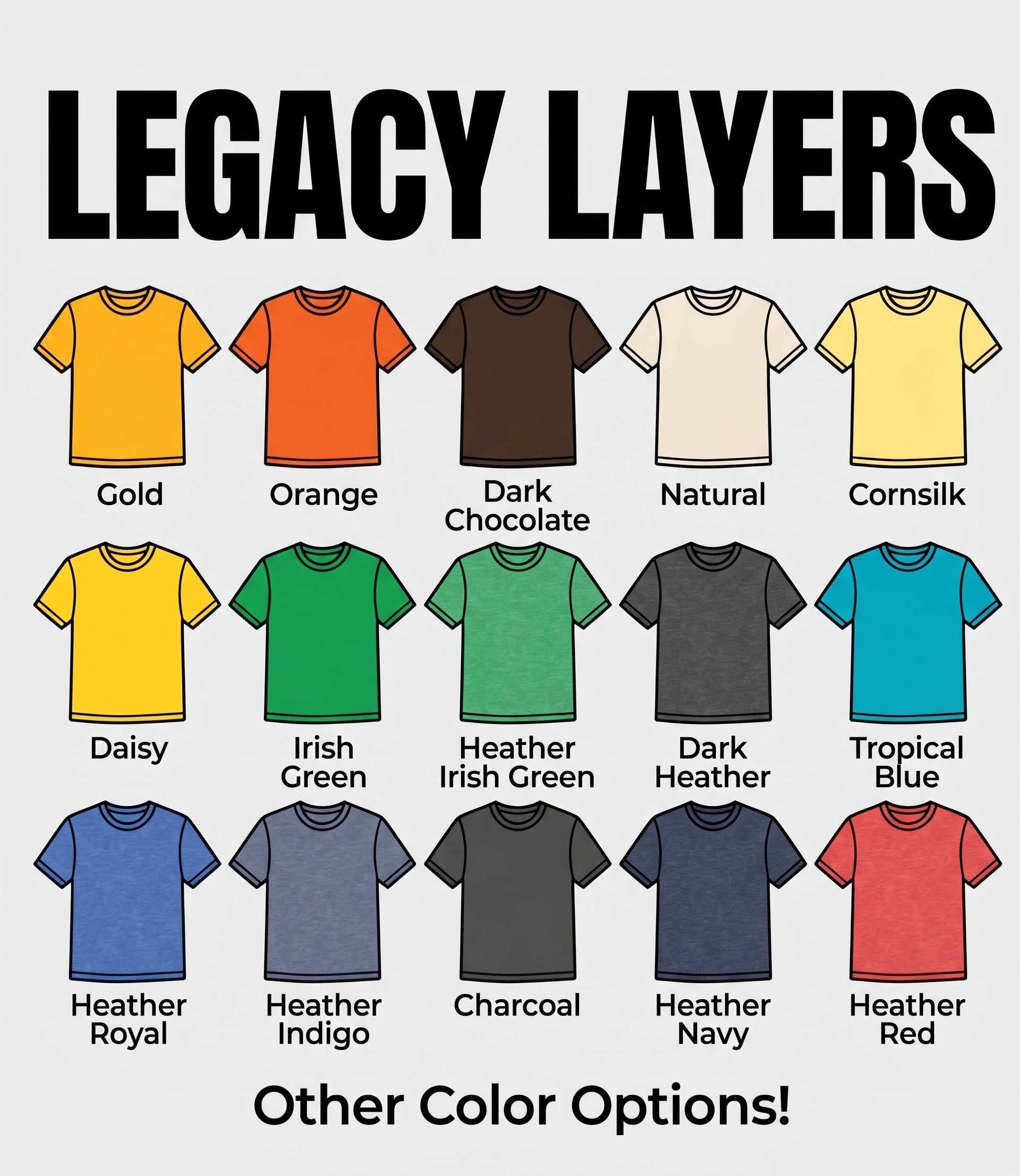 Other Color Options - Softstyle T-Shirts