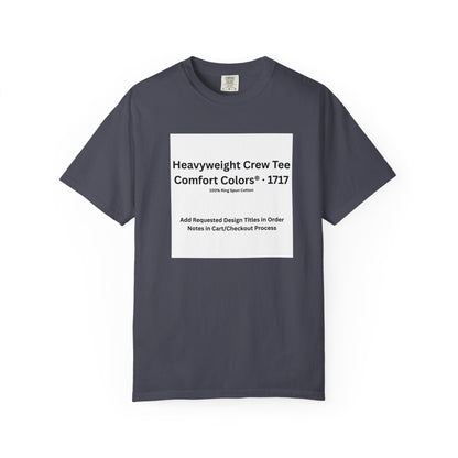 Navy Heavyweight Crew T-Shirt — color option for any Legacy Layers cigar tee design