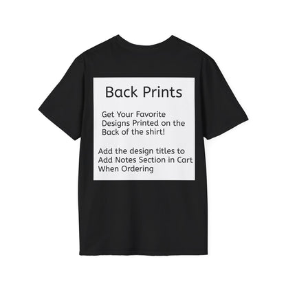 Black Back Print Softstyle T-Shirt — choose any Legacy Layers cigar tee design