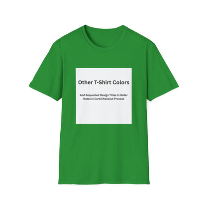 Irish Green Softstyle T-shirt, front — color option for any Legacy Layers cigar tee design