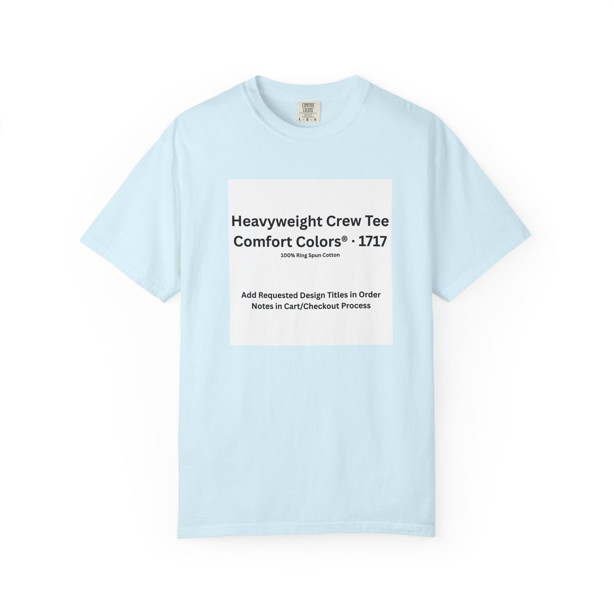 Chambray Heavyweight Crew T-Shirt — color option for any Legacy Layers cigar tee design