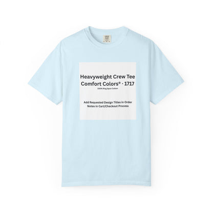 Chambray Heavyweight Crew T-Shirt — color option for any Legacy Layers cigar tee design