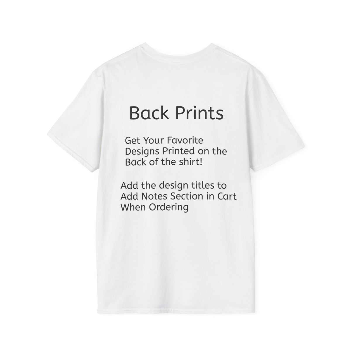 White Back Print Softstyle T-Shirt — choose any Legacy Layers cigar tee design