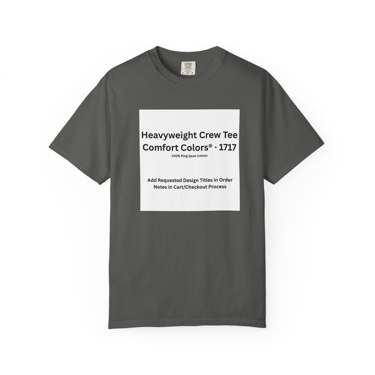 Pepper Heavyweight Crew T-Shirt — color option for any Legacy Layers cigar tee design