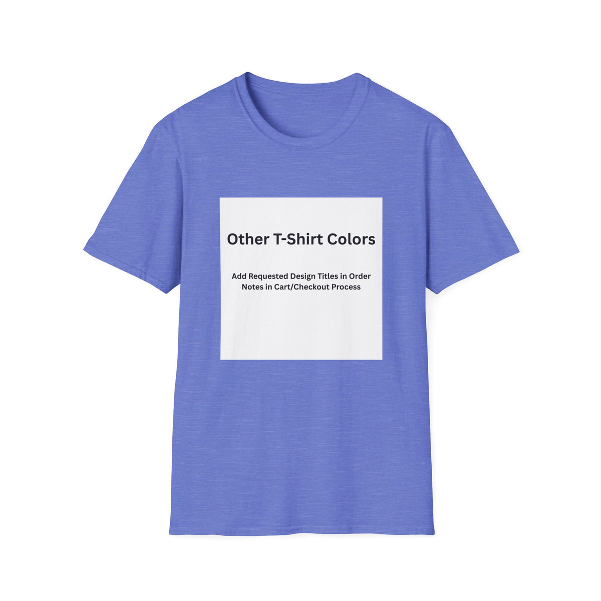 Heather Royal Softstyle T-shirt, front — color option for any Legacy Layers cigar tee design