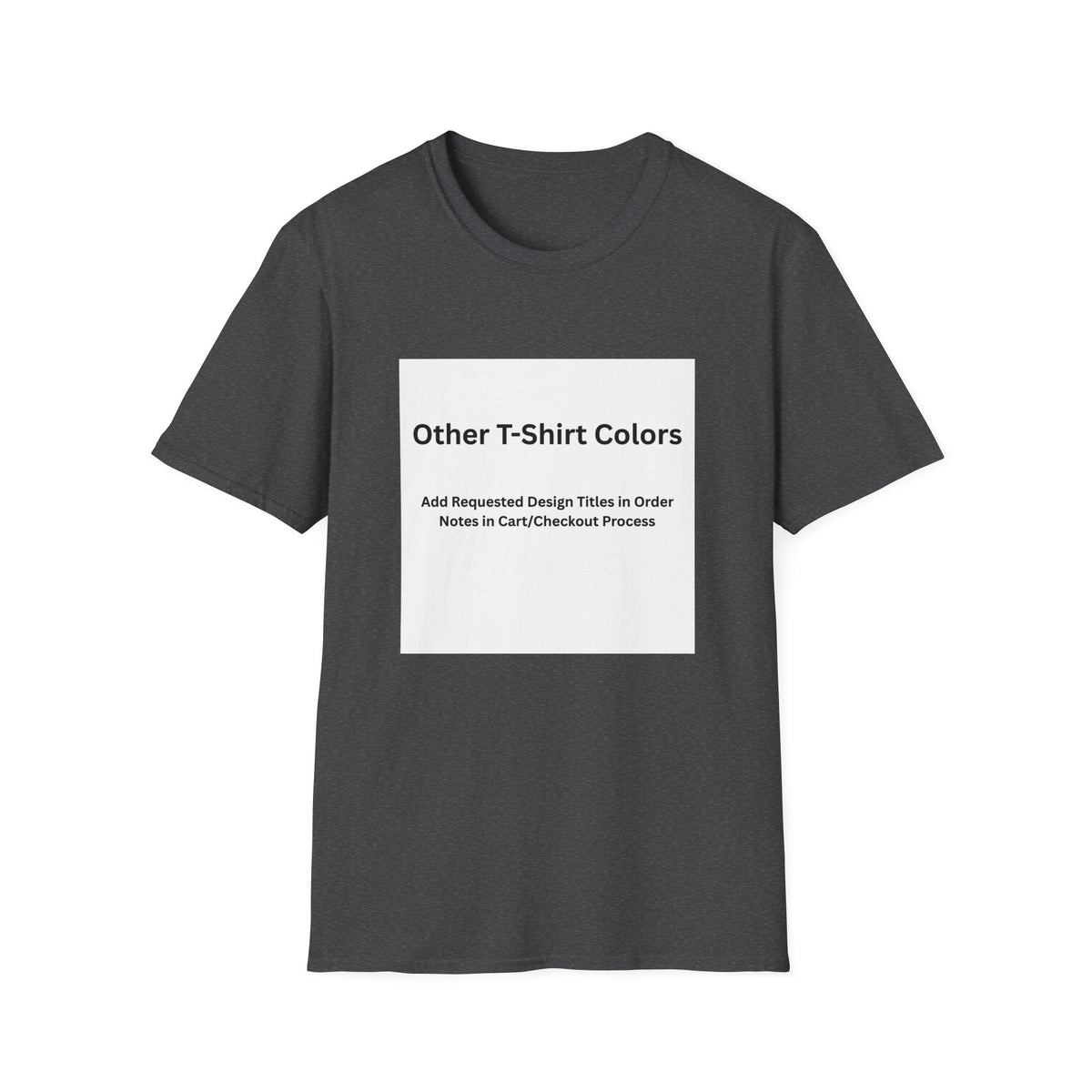 Dark Heather Softstyle T-shirt, front — color option for any Legacy Layers cigar tee design