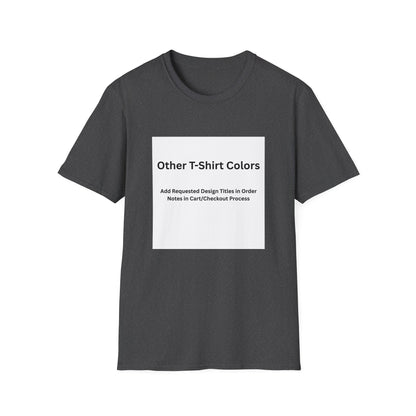 Dark Heather Softstyle T-shirt, front — color option for any Legacy Layers cigar tee design