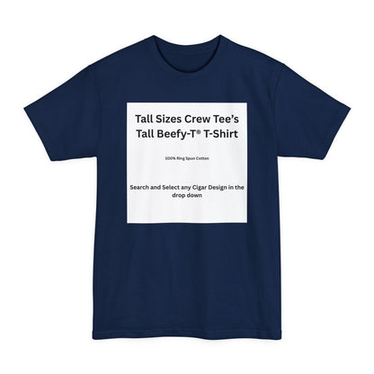 Navy Tall Cigar T-Shirt — color option for any Legacy Layers cigar tee design